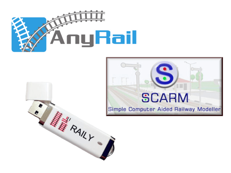 Logos AnyRail et SCARM avec clé USB Raily 4