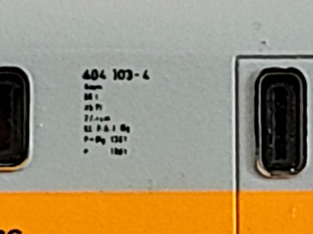 Miniature Automotrice BR Class 404 103-4 - Lima - Echelle N