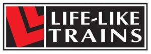 Logo Life-Like Trains avec L rouge stylisé