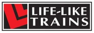 Logo Life-Like Trains avec L rouge stylisé