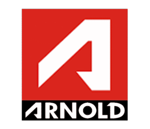 Logo Arnold flèche rouge blanc noir