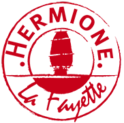 hermione_logo_rouge_detoure Logo officiel de l'association "Hermione, la Fayette"