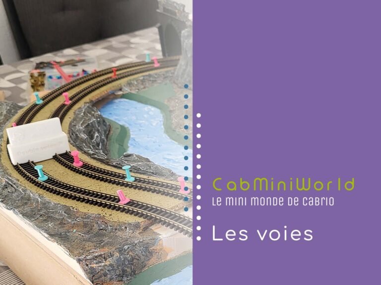 Maquette train miniature CabMiniWorld avec voies