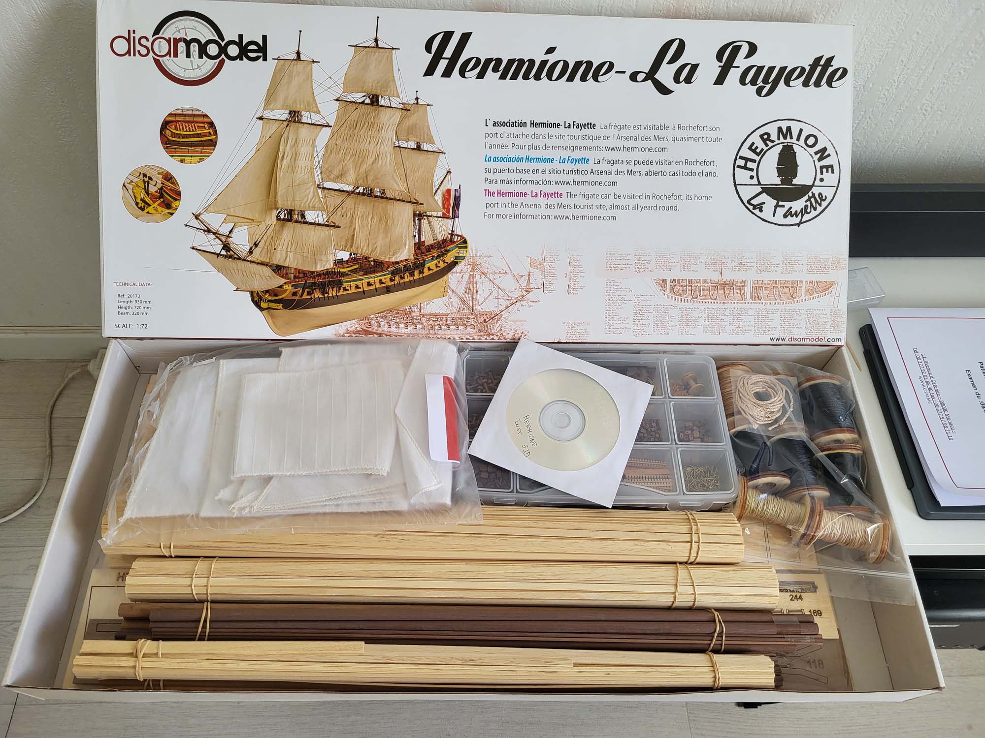 Maquette – L’hermione – La Fayette maquette l'hermione la fayette