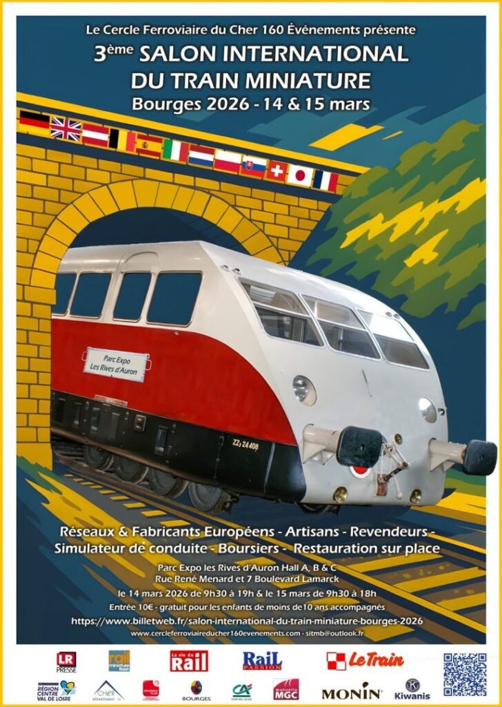 Affiche 3ème Salon International Train Miniature Bourges 2026