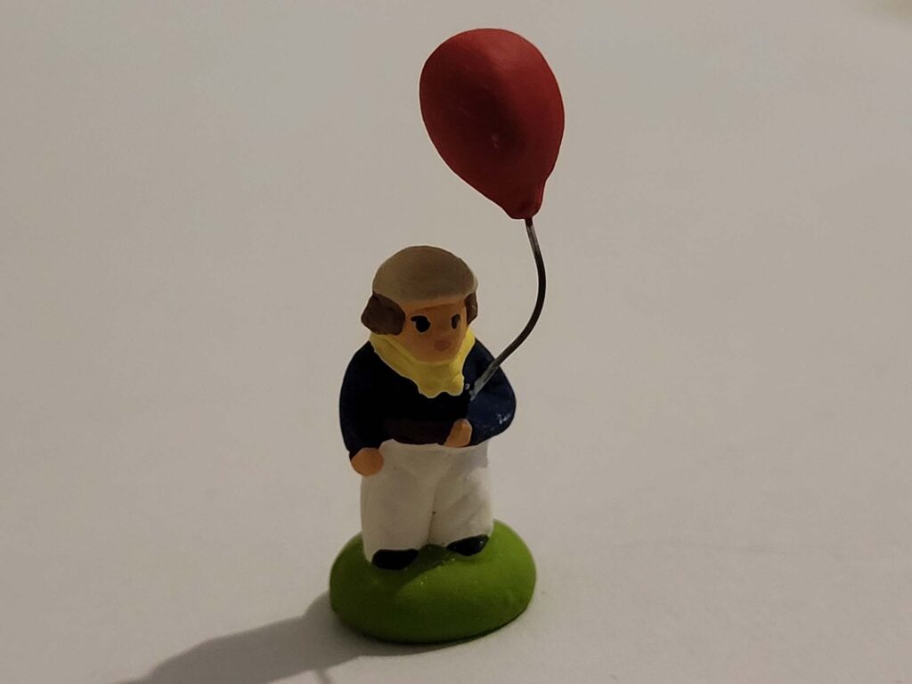 santons didier puce garcon au ballon de baudruche 001