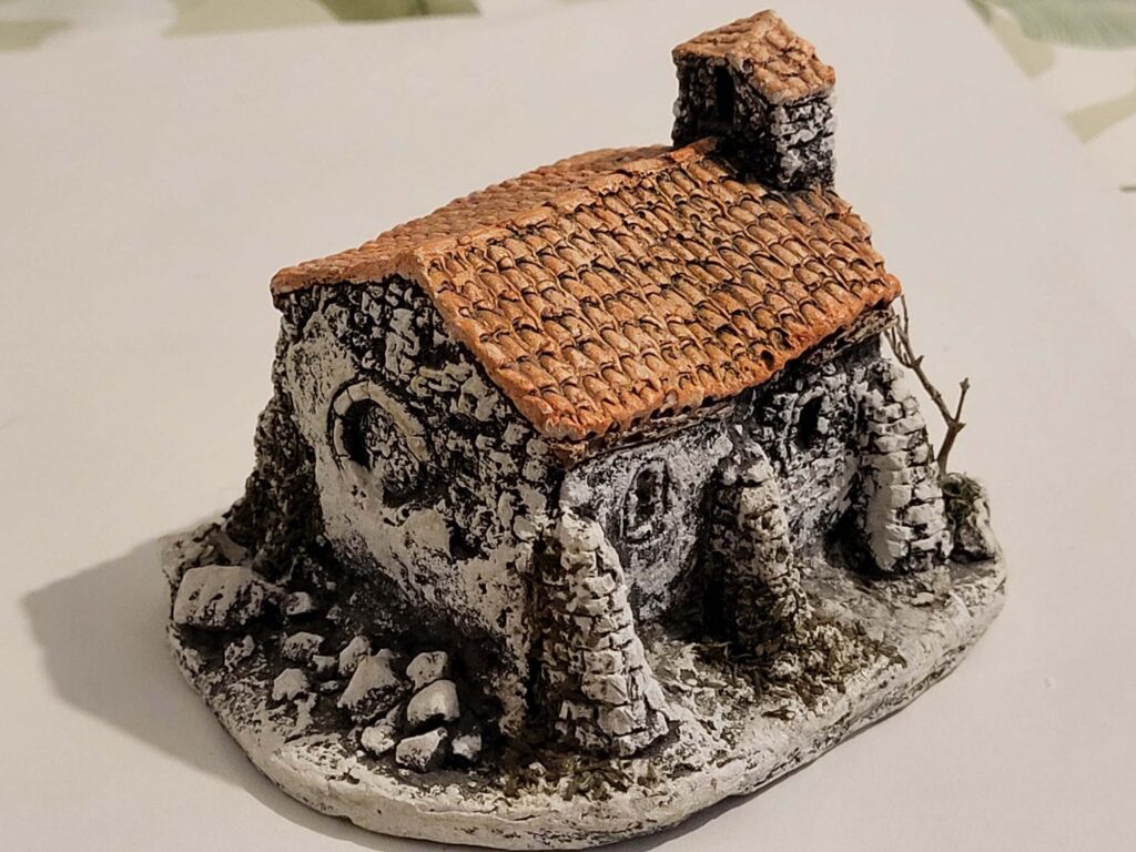 santons richard 2cms eglise petit modele 002