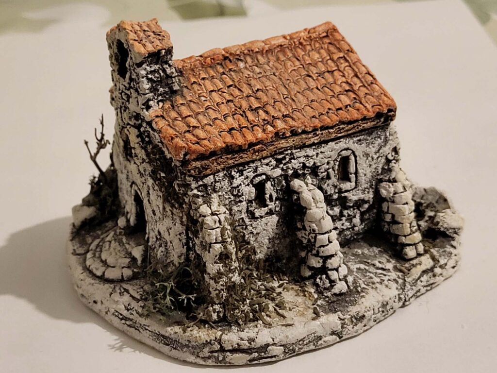 santons richard 2cms eglise petit modele 003