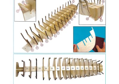 Montage de la fausse quille et des couples