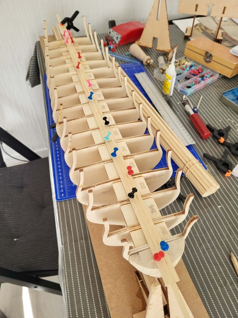Lattage du 1er pont