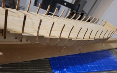 Le calepinage du premier pont