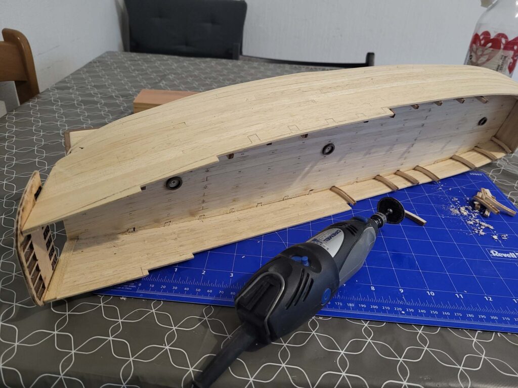 Maquette de l'Hermione - Intérieur 1er pont