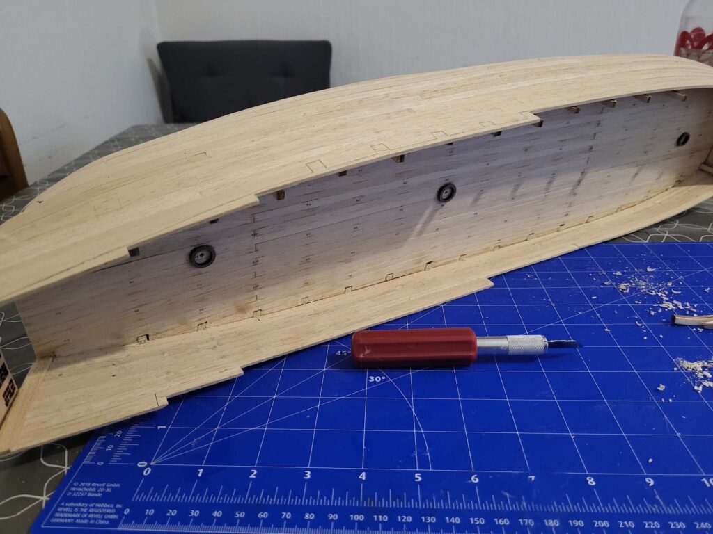 Maquette de l'Hermione - Intérieur 1er pont