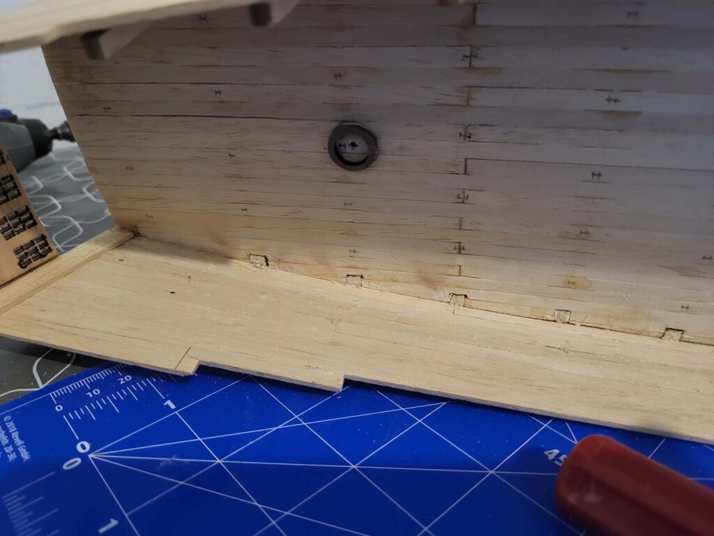 Maquette de l'Hermione - Intérieur 1er pont