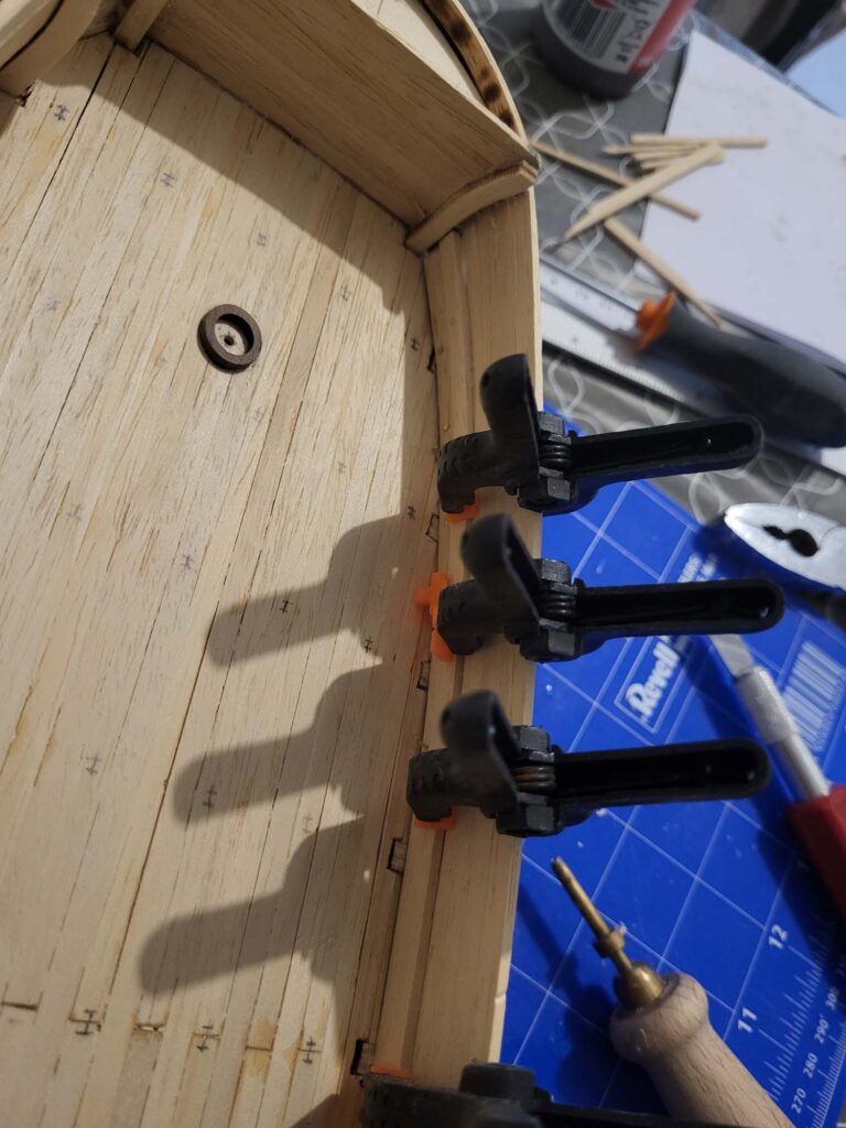 Maquette de l'Hermione - Intérieur 1er pont