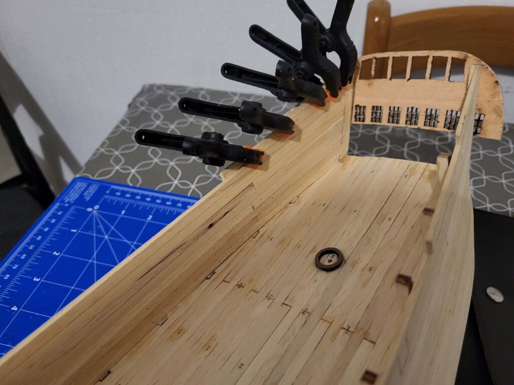 Maquette de l'Hermione - Intérieur 1er pont