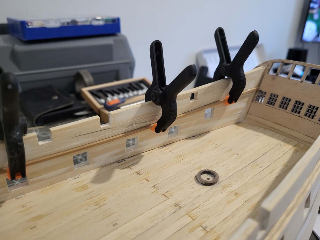 Maquette de l'Hermione - Intérieur 1er pont