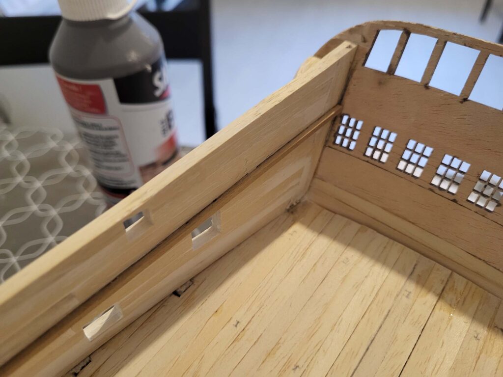 Maquette de l'Hermione - Intérieur 1er pont