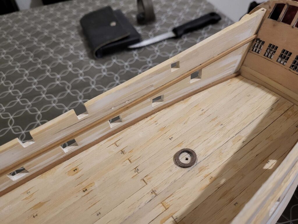 Maquette de l'Hermione - Intérieur 1er pont