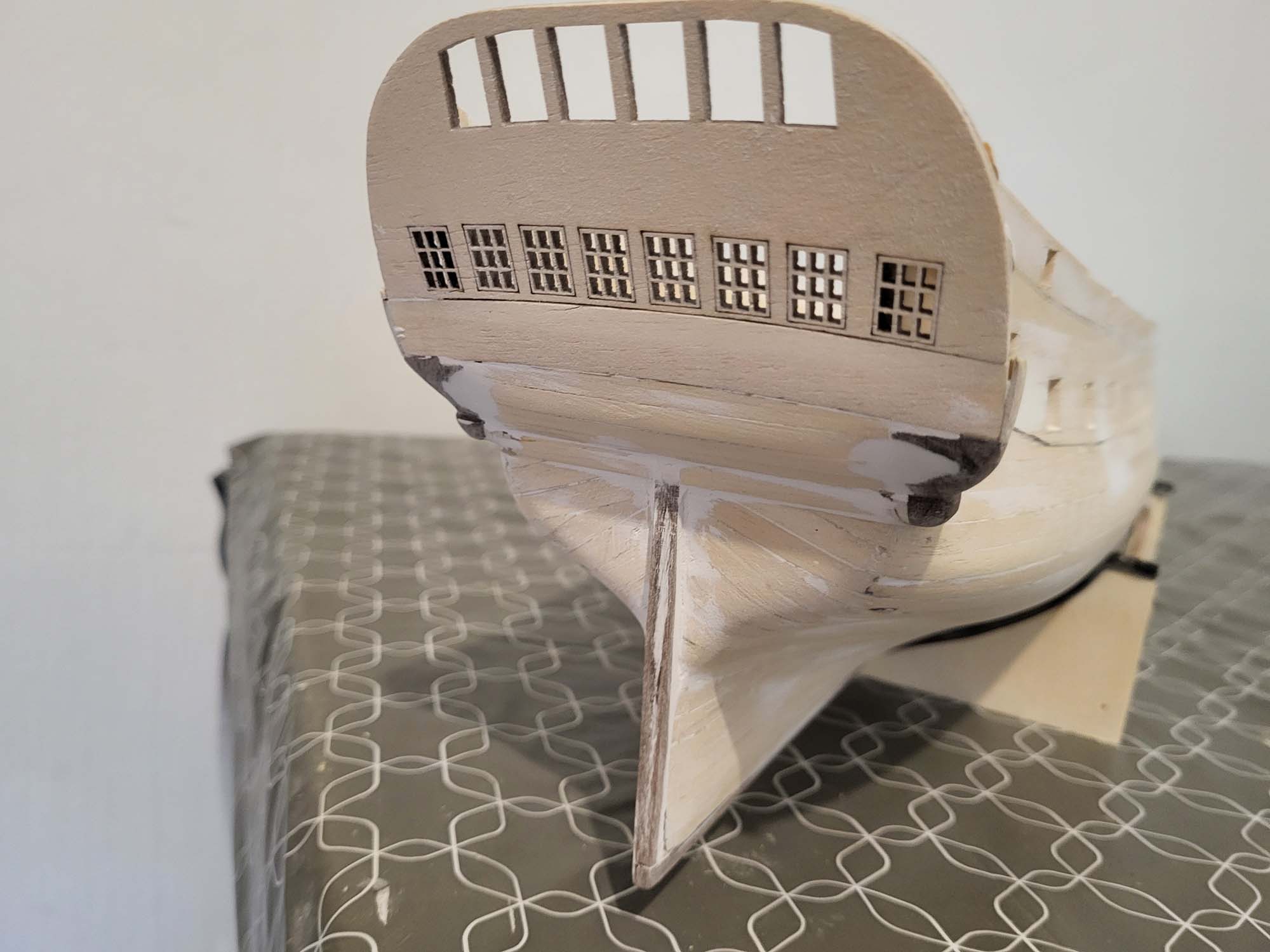 L’Hermione – Le tableau arriere L'Hermione - Le tableau arriere