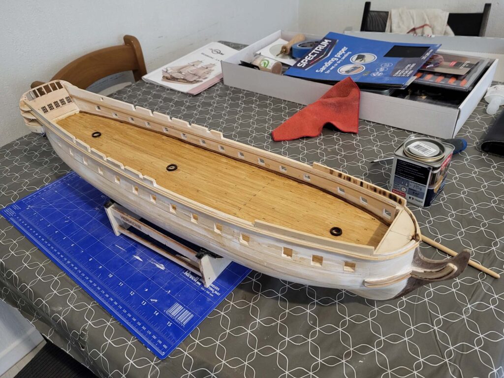 Maquette de l'Hermione - Intérieur 1er pont