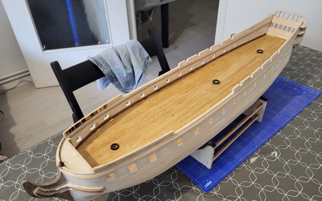 Maquette de l'Hermione - Intérieur 1er pont