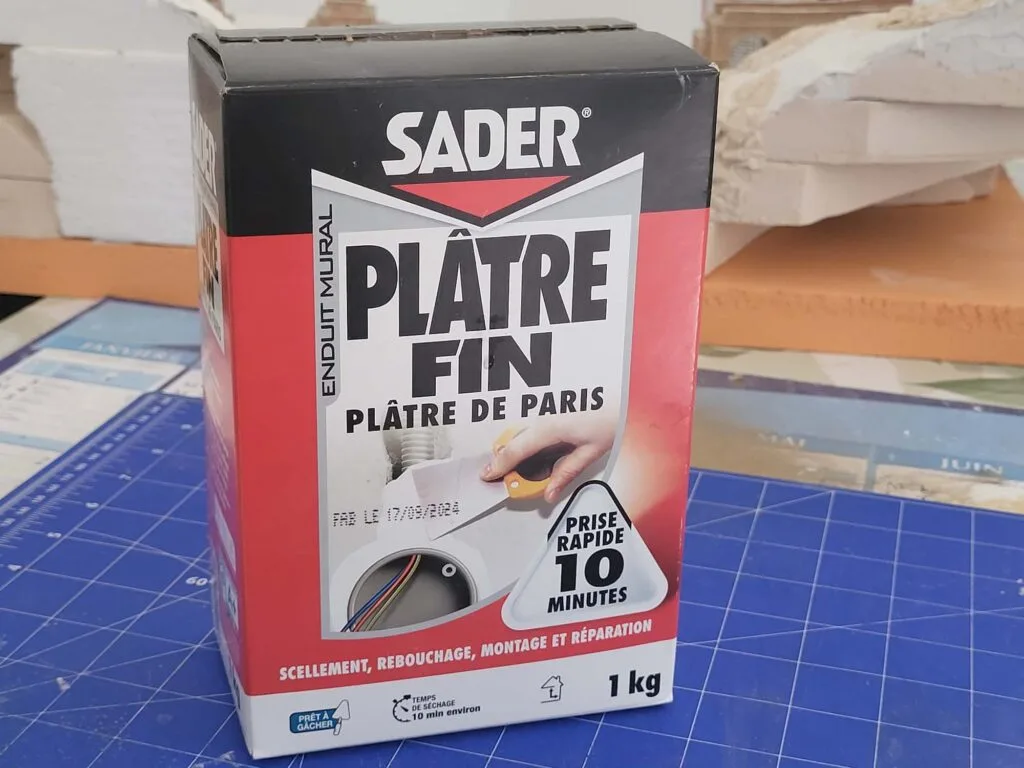Boîte de plâtre fin Sader prise rapide dix minutes