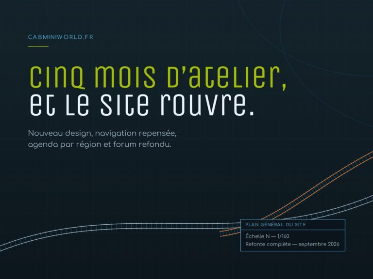 CabMiniWorld annonce refonte site