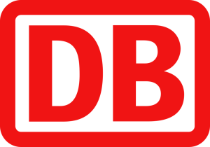 Logo DB Deutsche Bahn rouge blanc