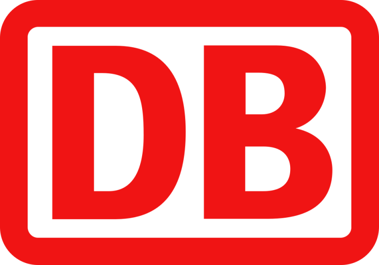 Logo DB Deutsche Bahn rouge blanc