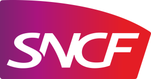 Logo SNCF Voyages gradient violet rouge blanc